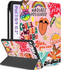 For Ipad 9Th/8Th/7Th Generation Case 10.2 Inch Girls Cute Kids Women Folio Smart