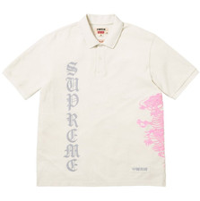 Supreme /The Great China Wall Dragon Polo White XLarge XXLarge