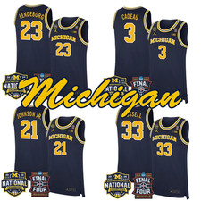 Michigan Wolverines Navy 2026 Final Four National Champions Stitched Jersey
