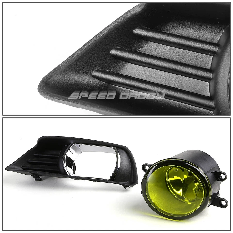 PARA 07-09 TOYOTA CAMRY LENTE ÁMBAR PARACHOQUES LUCES ANTINIEBLA CONDUCCIÓN CON BISEL + INTERRUPTOR Foto 3 de 4