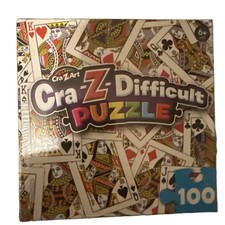 Cra-Z-Art Cra-Z-Difficult House of Cards 100-Piece Jigsaw Puzzle 2355 NewSealed