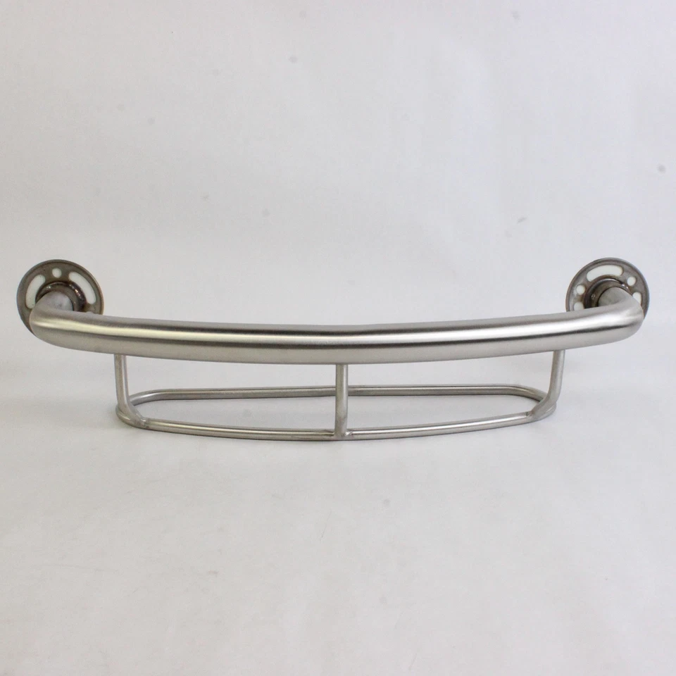 Moen Segurança para Banheiro 16" Parafuso em Banheiro Curvo Barra de Apoio Prateleira Embutida - Imagem 3 de 4