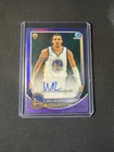 2025-26 Bowman Chrome Rookie AUTO Will Richard /250 Purple Refractor Warriors RC