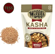 Wolff's Kasha (Whole Granulation) - 100% Roasted Buckwheat Gluten Free 13oz 369g