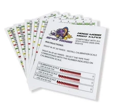 Weatherproof Aiming Scope Sight Tapes For Hogg Mob Fast Eddie 20 To 100 Yards