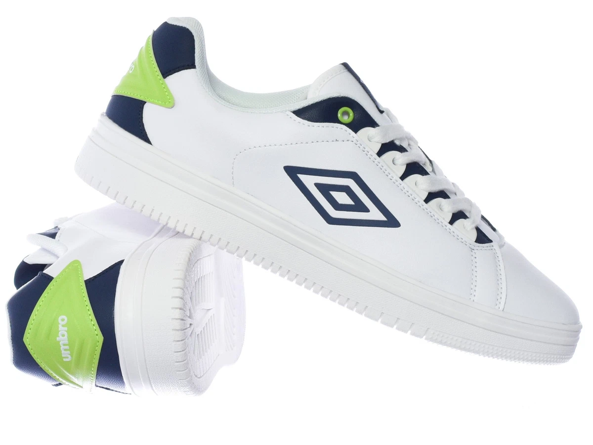 Umbro Diamond5 Scarpe Da Ginnastica Uomo - Tomaia In Pelle Pieno Fiore, Intersuola EVA, Suola A Spina Di Pesce, Stile Classico