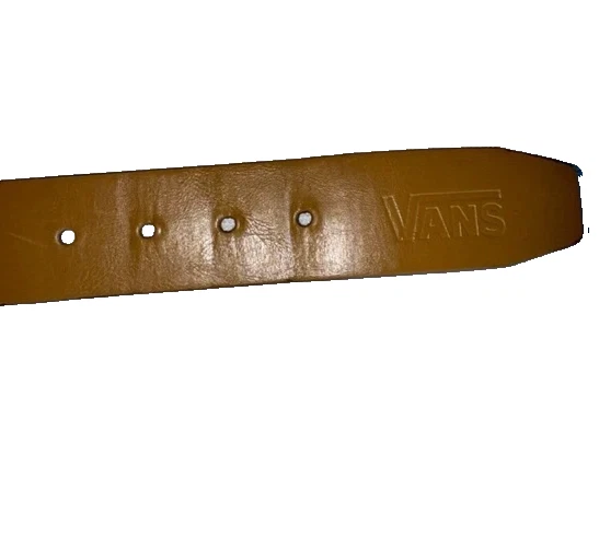 Cinturón de cuero tostado Vans Foto 2 de 4