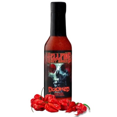 Hellfire Doomed Hot Sauce, Hottest Sauce in the World, Spiked with 6.66 Milli...