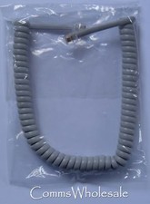 Telephone Handset Curly Cord Grey (Mid-Grey) - (30cm in coiled state) Brand New 