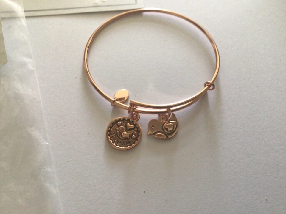 Pulseira expansível de sobrinha Chrysalis folheada a ouro rosa 18K - Imagem 3 de 4