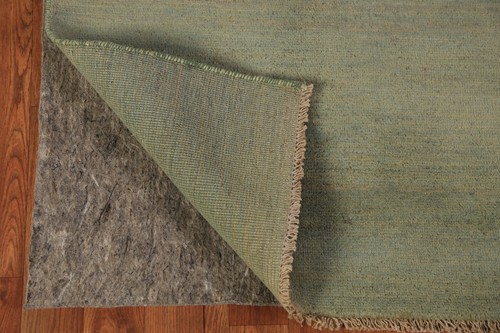 Contemporary Gabbeh Solid Design Wool 10 ft. Runner Rug Perfect for Hallway 3x10 - Picture 8 of 17