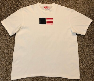 Vintage 2001 Target Official American Flag 9/11 Men's White T