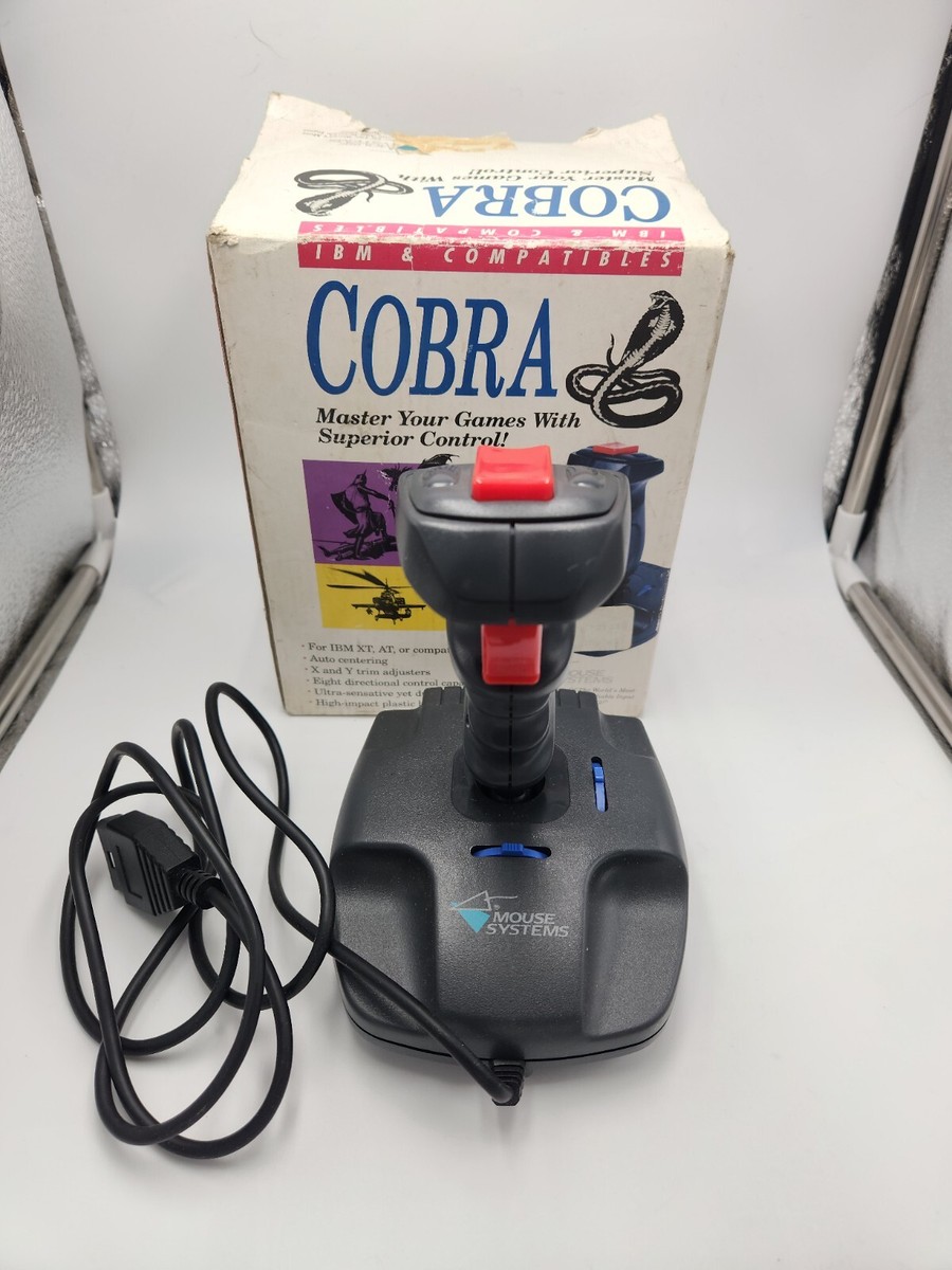 COBRA JOYSTICK Auto Centering, X & Y Trim Adjusters IBM XT
