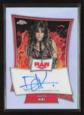 2025 Topps WWE Chrome #DAK Dakota Kai Refractor Auto /175