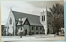 The Methodist Church Neenah Wisconsin Real Photo RPPC Postcard A343