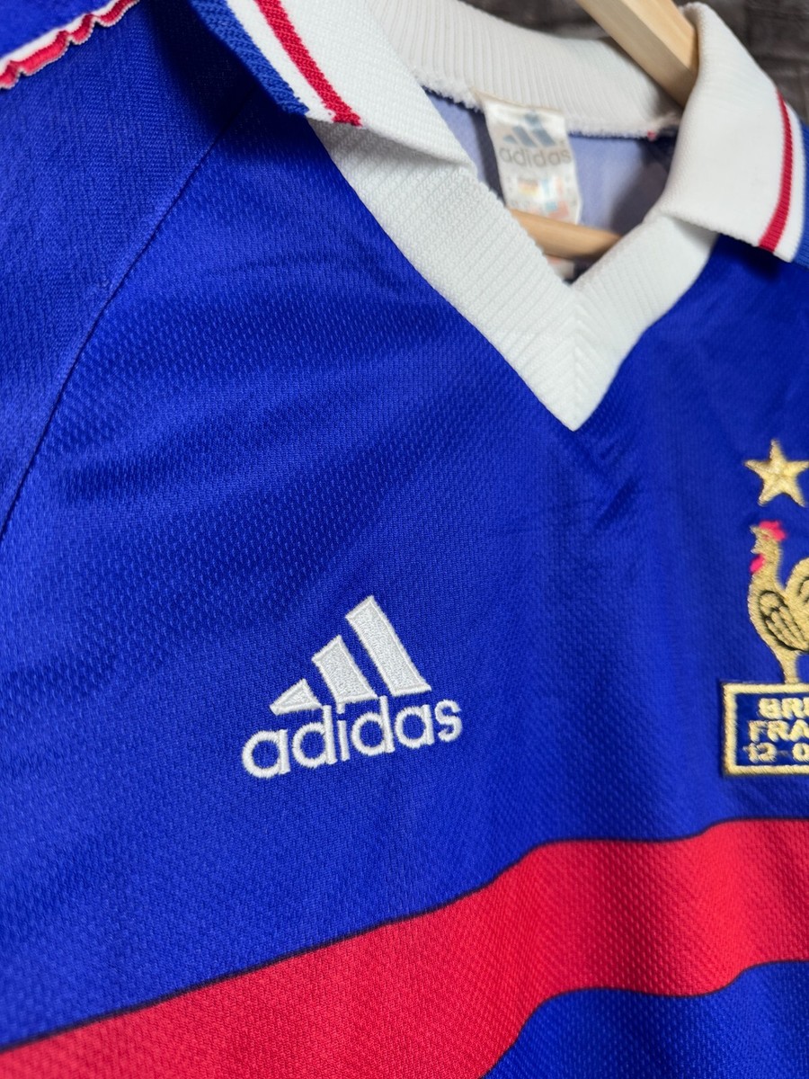 FRANCE 1998 World Cup FINAL vs Brazil Authentic Football Jersey