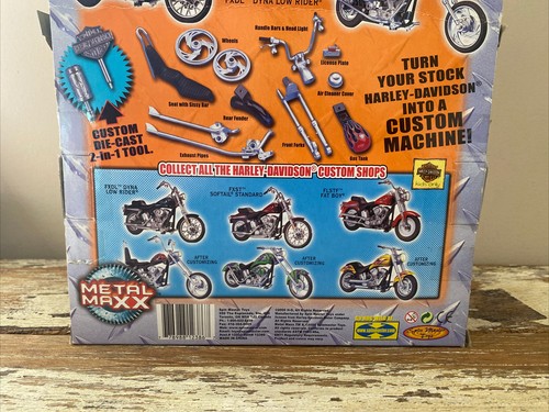 Harley Davidson Custom Shop Metal Maxx Die Cast Bike Dyna Low Rider 1:20 READ - Picture 9 of 11