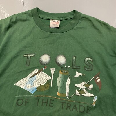 Vintage 90s Tools Of The Trade Golf USA T Shirt XL | eBay UK