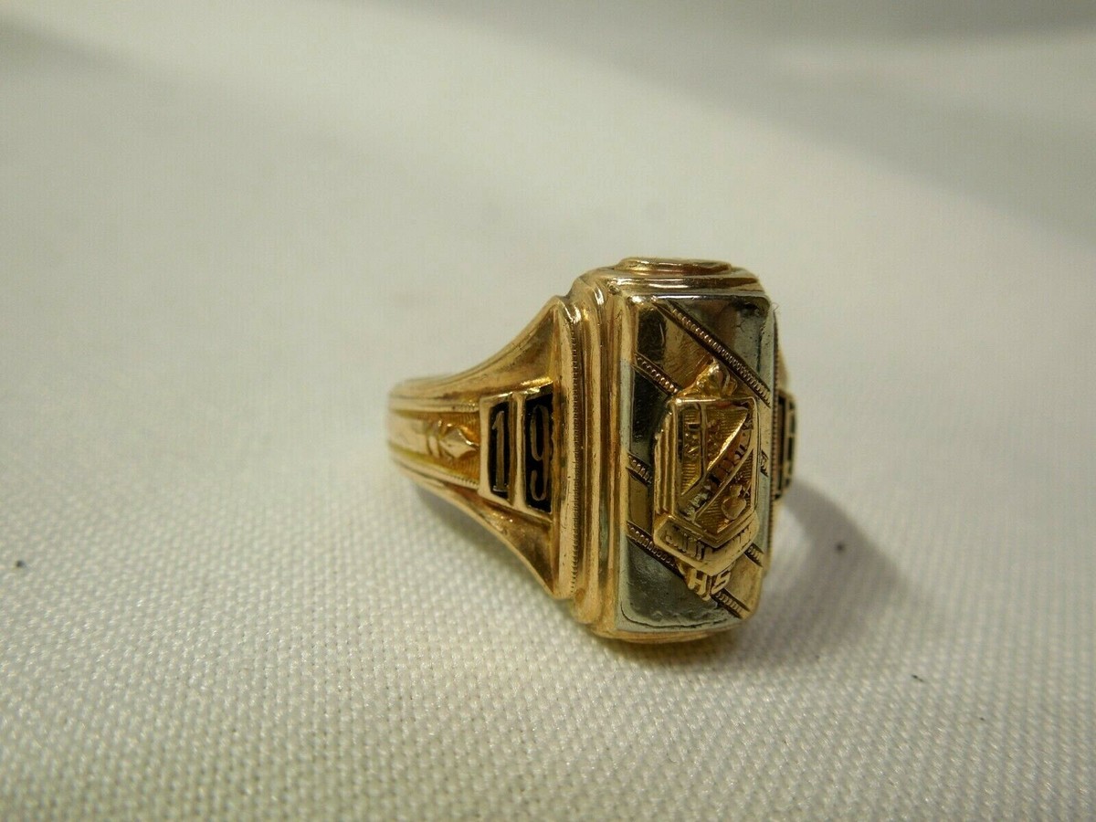 アメリカアンティーク｜10k gold School Ring 10KT solid gold 1945 class ring | eBay