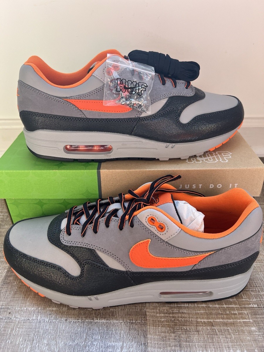 Size 11.5 - Nike HUF x Air Max 1 SP 'Brilliant Orange