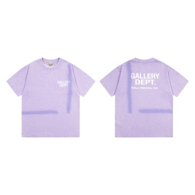 HOT Gallery dept short sleeve classic letter logo print loose casual t-shirt