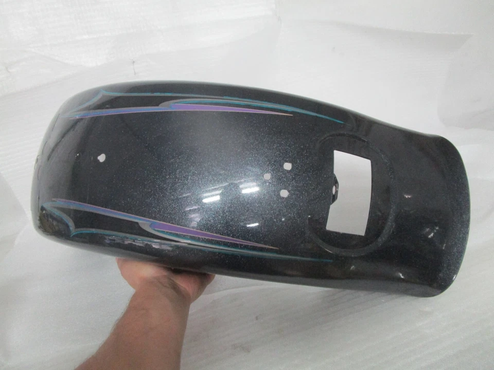 Harley-Davidson Fat Boy Softail 2015 guardabarros trasero Black Magic FLSTF Foto 3 de 4