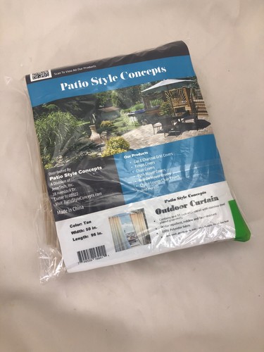 Outdoor Curtains for Patio Gazebo Cabaana Multiple Sizes Sun Blocking Drapes - Picture 2 of 14