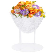 2PCS Crystal Flower Stand 2 Gorgeous Vases Wedding Centerpiece Stable Stand