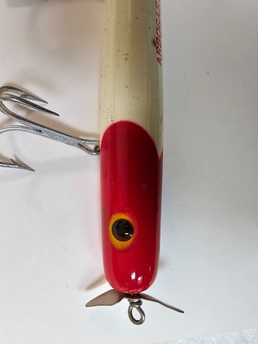 VTG Fred Arbogast 2300R Dasher Lure Red Head White Box & Catalog – 8" Saltwater - Picture 18 of 18