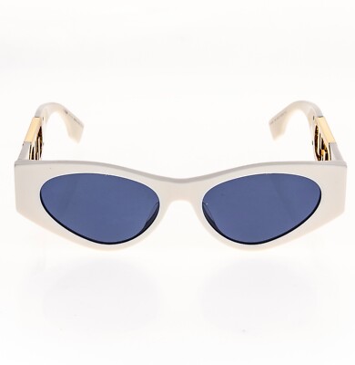 Fendi o’clock Fe40049I Sunglasses 25V White Ivory 54-17-145MM Fendi o main image 4