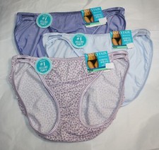 NWT set of 3 VANITY FAIR ILLUMINATION STRING BIKINI 18108 PURPLE LILAC BLUE