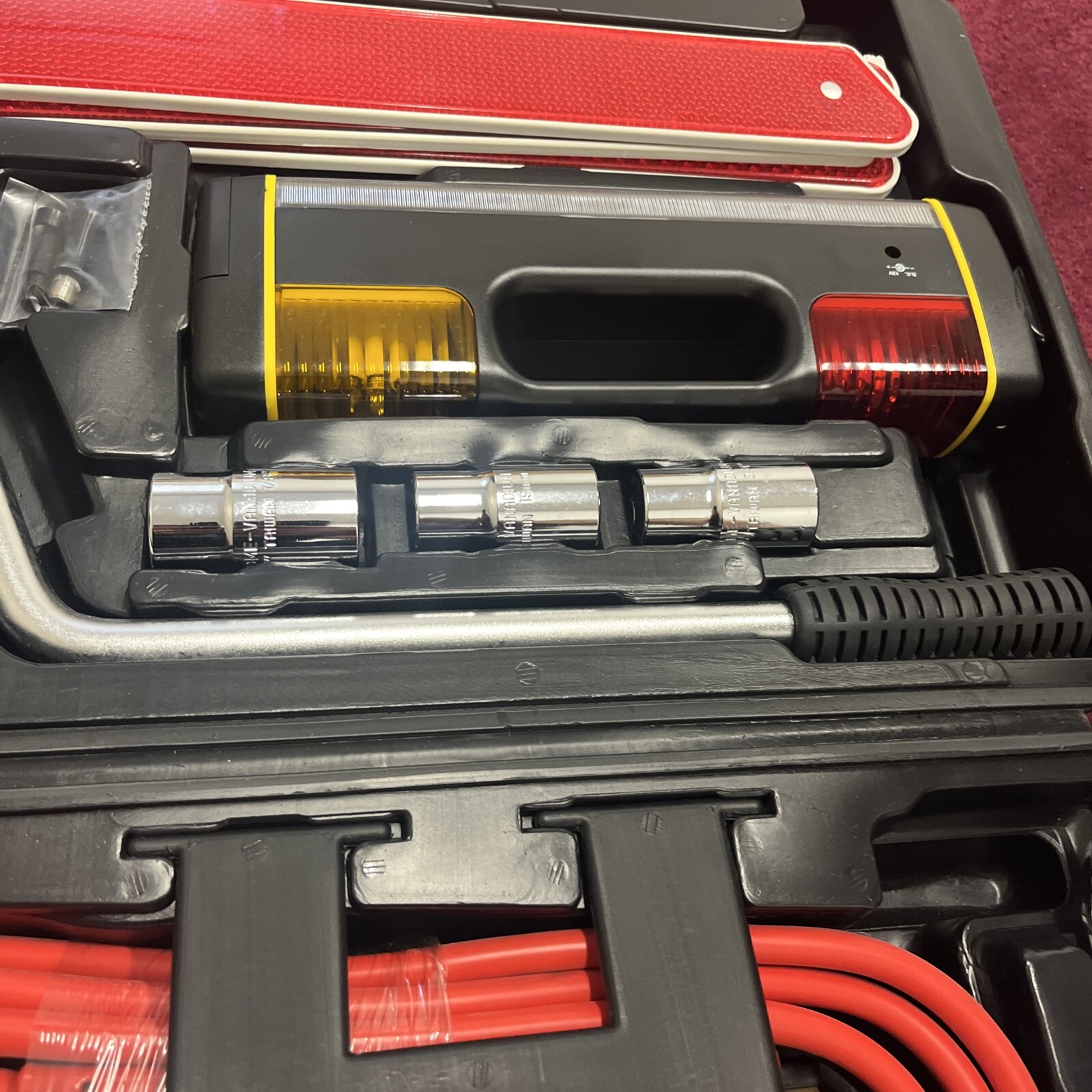 Michelin Car Emergency Kit Heavy Duty W/Case USED Very Good Condition