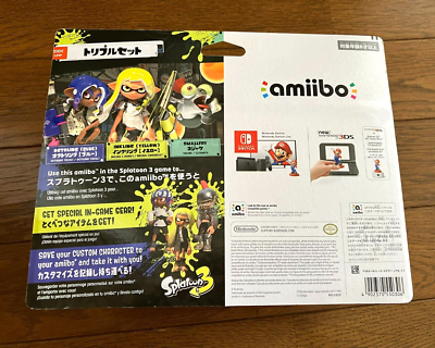 amiibo(Splatoon3 トリプルセット) Splatoon 3 Triple Pack - Inkling Yellow, Octoling Blue, Smallfry