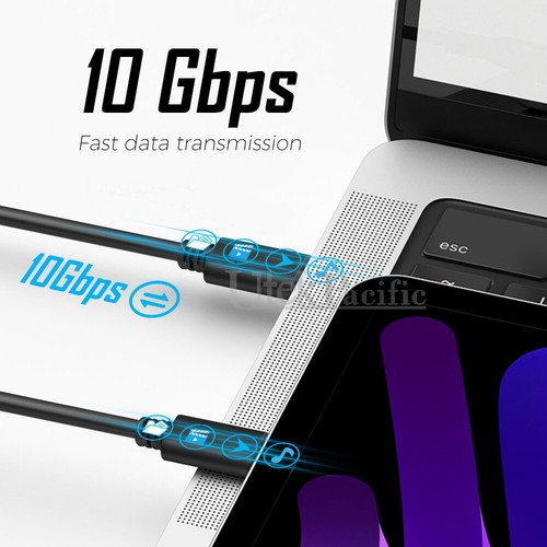 Long 2M 1M USB Type C to USB-C Data Power Cable 60W PD Quick Fast Charge Cable - Picture 3 of 13
