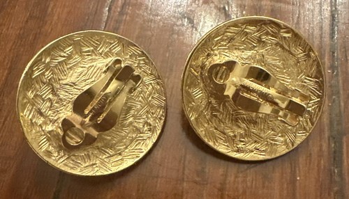 Grandi LOGO GIVENCHY Orecchini Clip-on Finta Mabe Perla Firmati Gioielli Vintage NUOVI - Foto 4 di 7