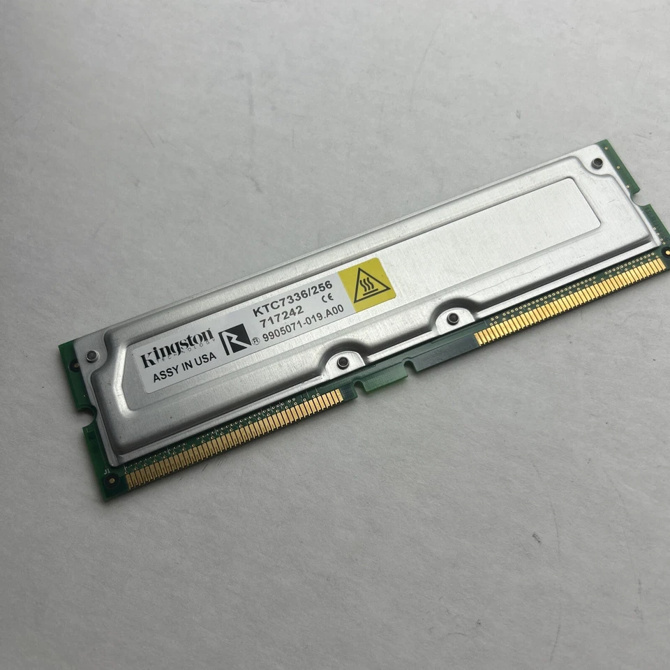 256MB ECC Kingston RAMBUS Modules 600 184 pin RDram Memory #KTC7336/256 - Image 4 of 4