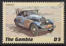 MARMON Motor Company Model 34 Classic Marathon Rally Car Stamp
