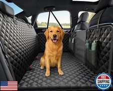Dog Car Seat Cover for Back Seat   Waterproof Pet Hammock, Car Dog Bed and Ba