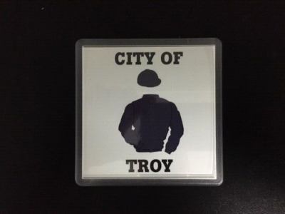 #ad #ad DRINKS COASTER CITY OF TROY OR ANY DESIGN GBP 2.50
