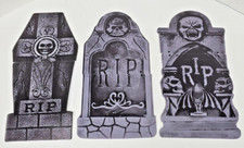 8 Halloween Yard Signs Tombstone Yard Stakes Gravestone Yard Sign Stake