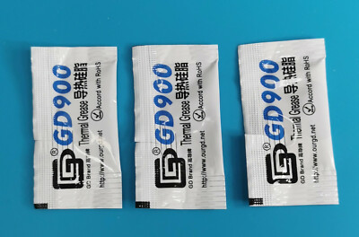 GD900 Wärmeleitpaste 3x 0,5g CPU GPU Prozessor Thermopaste PC Laptop Kühlpaste 