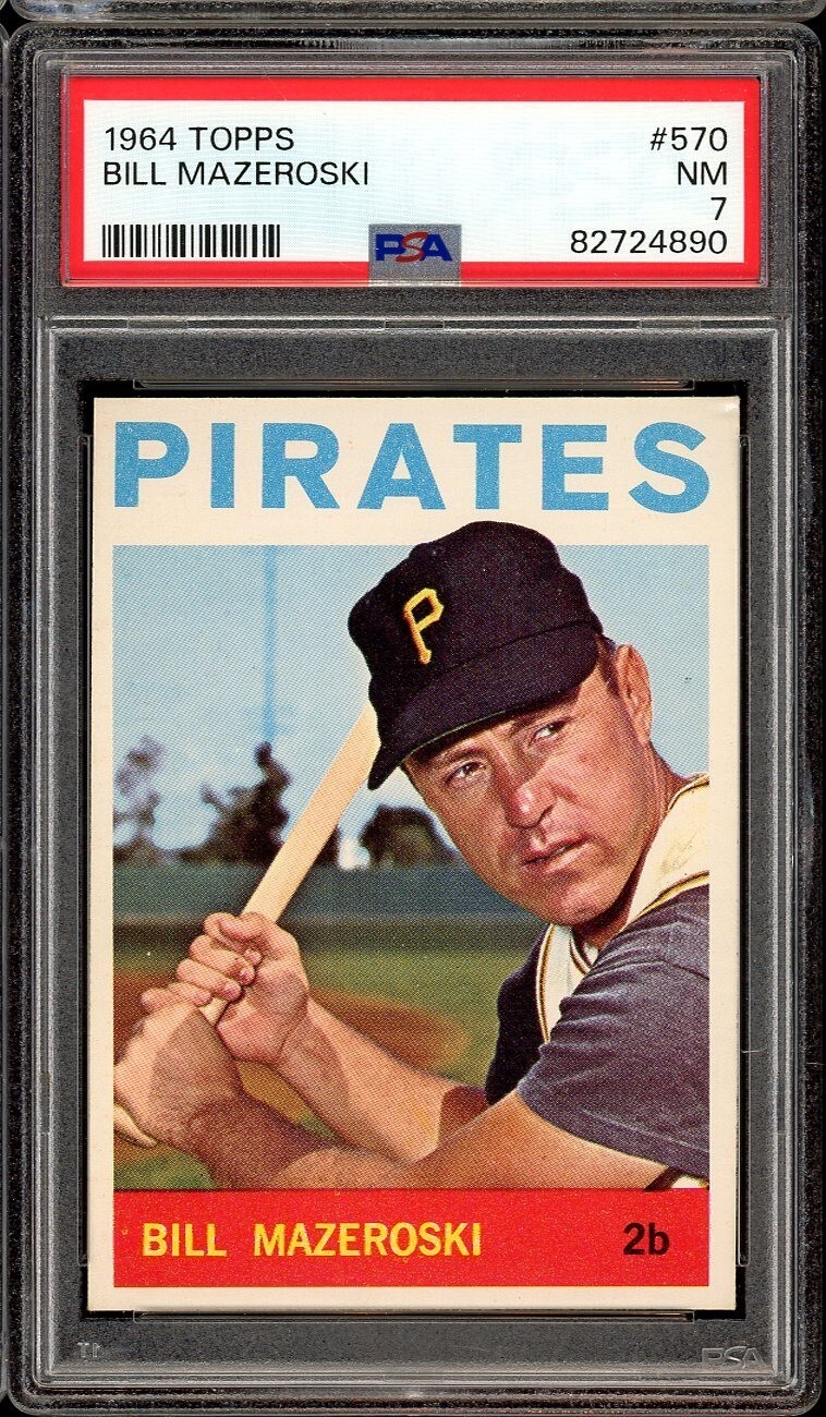 1964 Topps Baseball #570 Bill Mazeroski PSA 7