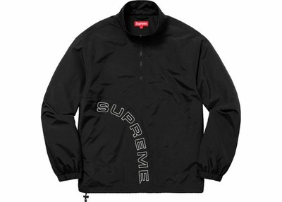 supreme corner arc half zip pullover white
