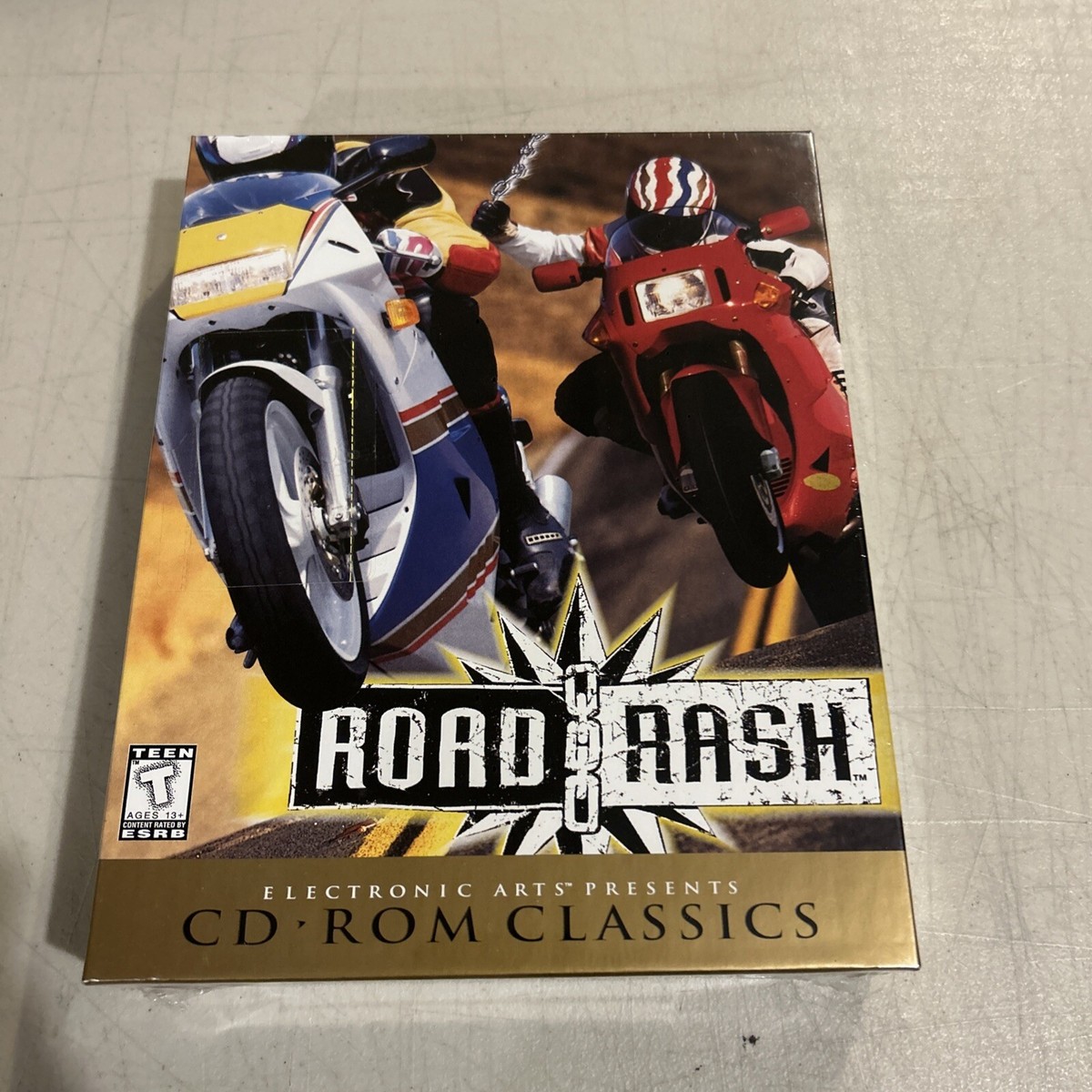 Road Rash CD-Rom Classics Big Box PC Win 95 EA Video Game SEALED
