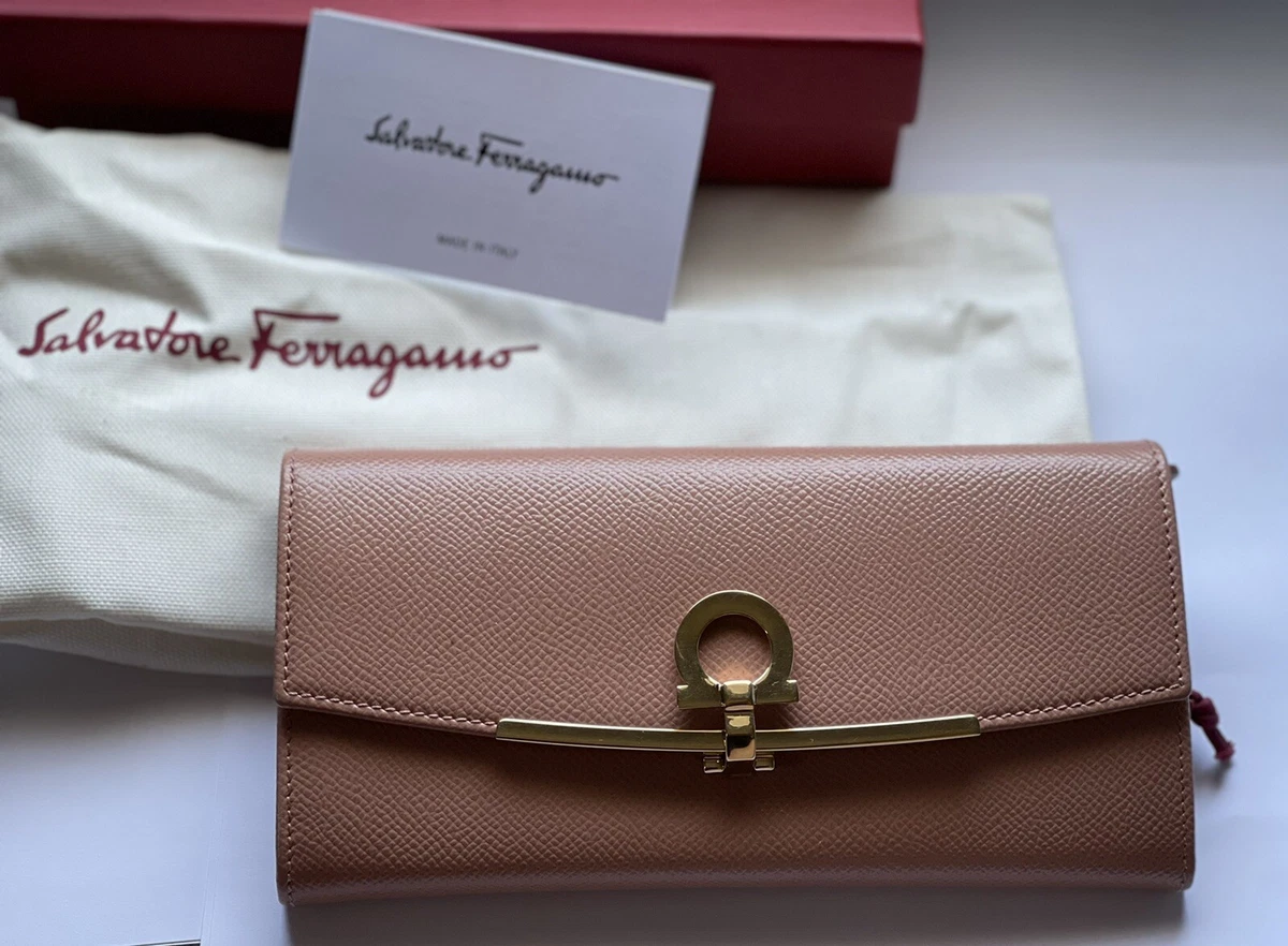 Salvatore Ferragamo Women s Gancini Icona Continental Wallet Blush