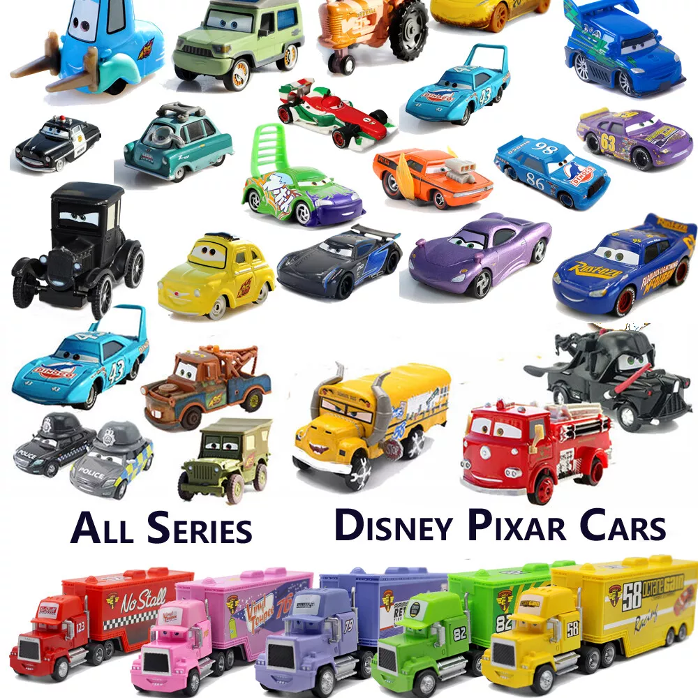 Disney Pixar Cars Lot White Lightning McQueen 1:55 Diecast Model