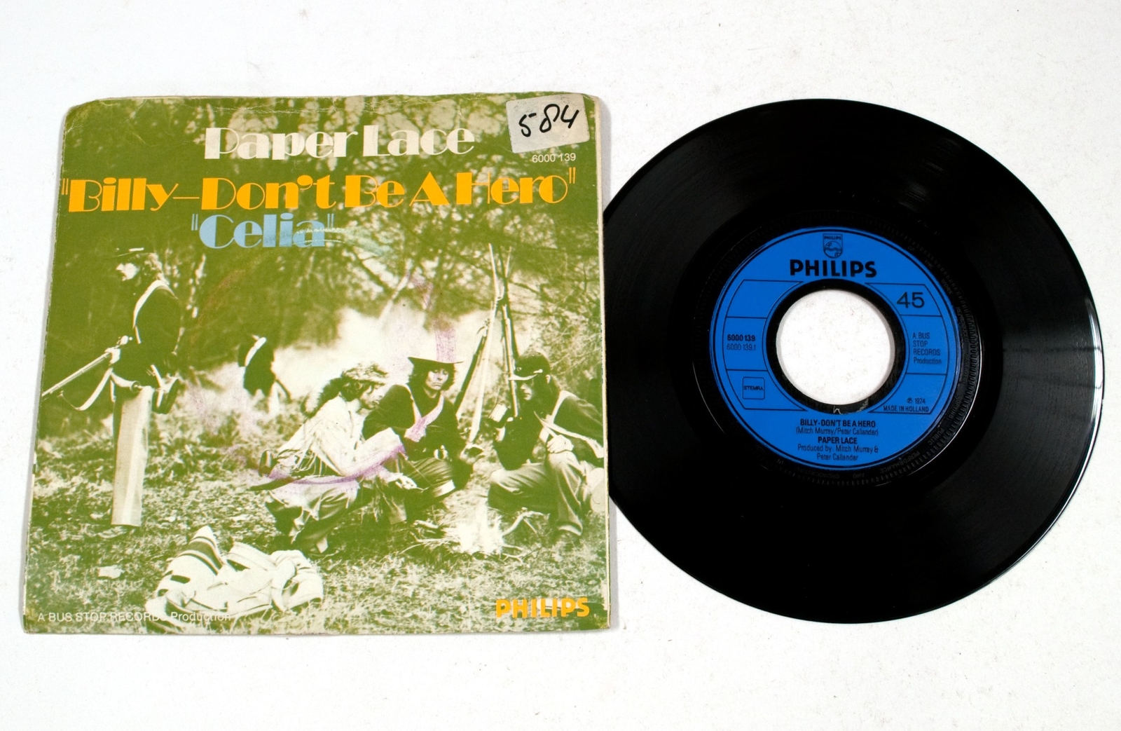 Paper Lace Billy Don't Be A Hero / Celia 7" Vinyl NM/VG AL875 eBay