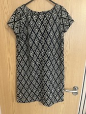 Zara Navy And Gold Dress Size Small 