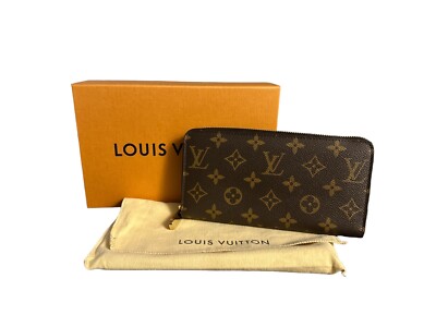 LOUIS VUITTON M42616 Monogram Canvas Zippy Wallet Brown