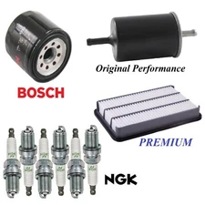 Tune Up Kit Air Oil Fuel Filters Spark Plugs For ACURA SLX V6 3.2L 1996-1997